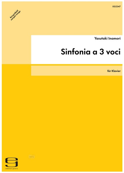 Sinfonia a 3 voci für Klavier (2010/rev. 2015)