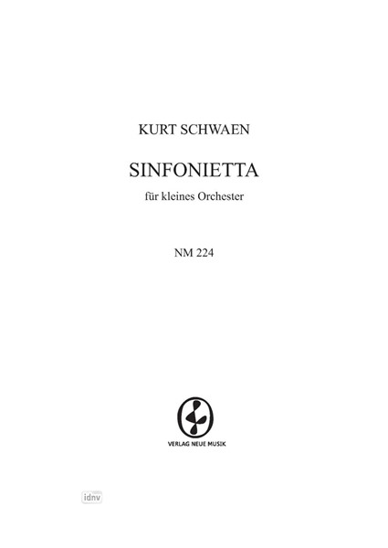 Sinfonietta für kleines Orchester