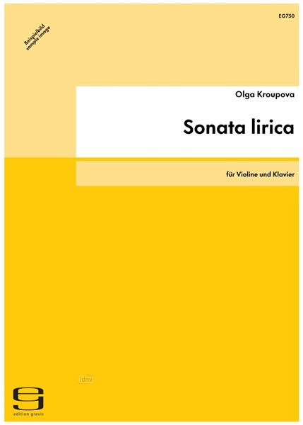 Sonata lirica für Violine und Klavier (1994)