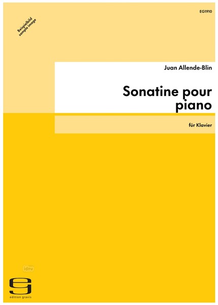 Sonatine pour piano für Klavier