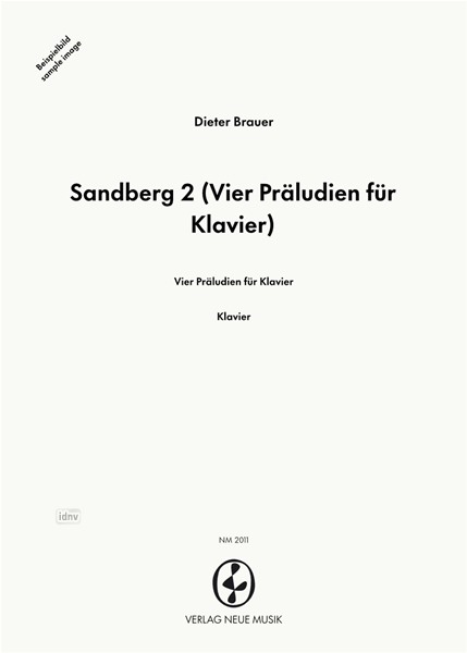 Sandberg 2 für Klavier