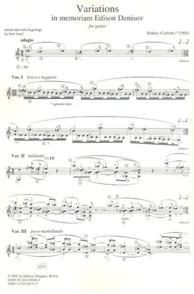 Variations for guitar