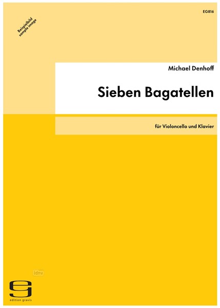 Sieben Bagatellen für Violoncello und Klavier op. 92 (2001)