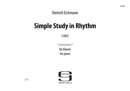 Simple Study in Rhythm für Klavier (1987)