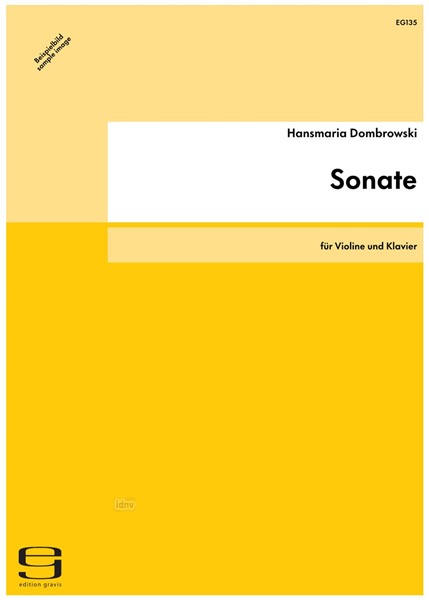 Sonate für Violine und Klavier (1955)