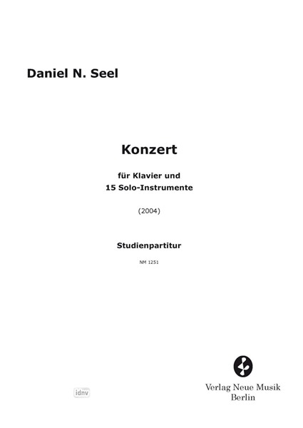 Konzert für Klavier und 15 Solo-Instrumente (2004)