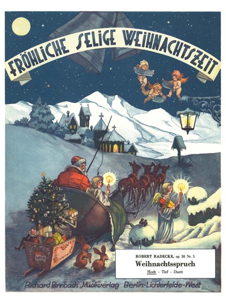 Weihnachtsspruch op. 38 Nr. 5 für hohe Stimme und Klavier