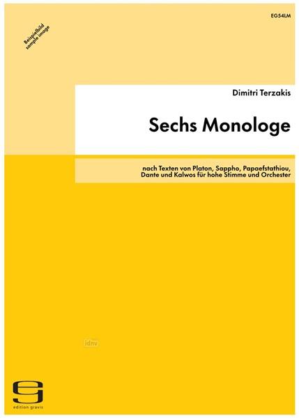 Sechs Monologe für hohe Stimme und Orchester (1985)