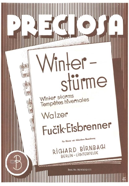 Winterstürme für Klavier