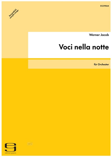 Voci nella notte für Orchester (1992)