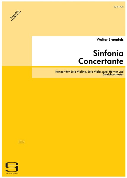 Sinfonia Concertante für Solo-Violine, Solo-Viola, zwei Hörner und Streichorchester op. 68 (1948)