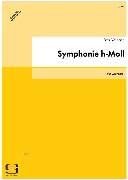 Symphonie h-Moll für Orchester op. 33