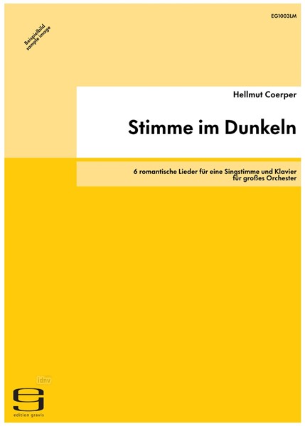 Stimme im Dunkeln für großes Orchester