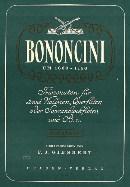 Triosonate Nr. 4 für zwei Violinen und Klavier