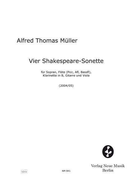 Shakespeare-Sonette für Stimme und Instrumente